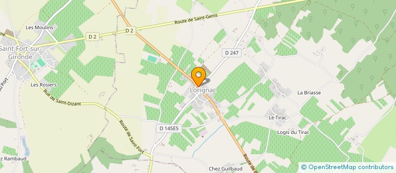 localisation de l'entreprise SIVOS DE LORIGNAC - ST DIZANT DU GUA ET ST FORT SUR GIRONDE  LORIGNAC