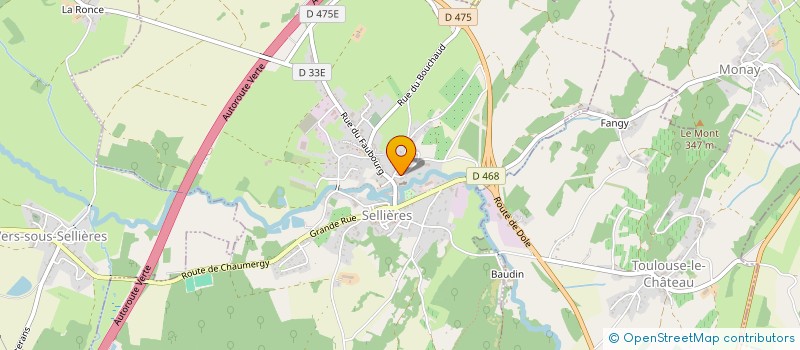 localisation de l'entreprise SIVOS DE SELLIERES  SELLIERES