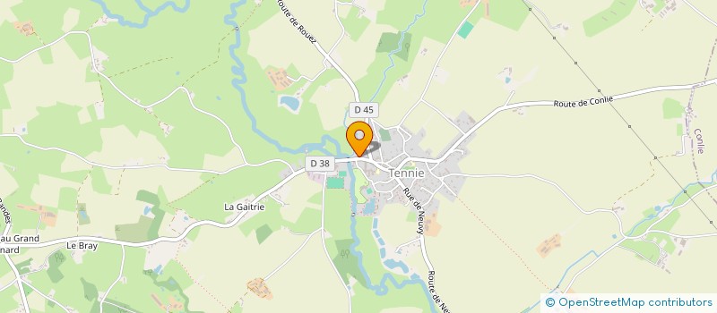 localisation de l'entreprise SIVOS DE TENNIE ST SYMPHORIEN  TENNIE