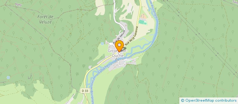 localisation de l'entreprise SIVOS DE VELUZE à GISSEY-SUR-OUCHE