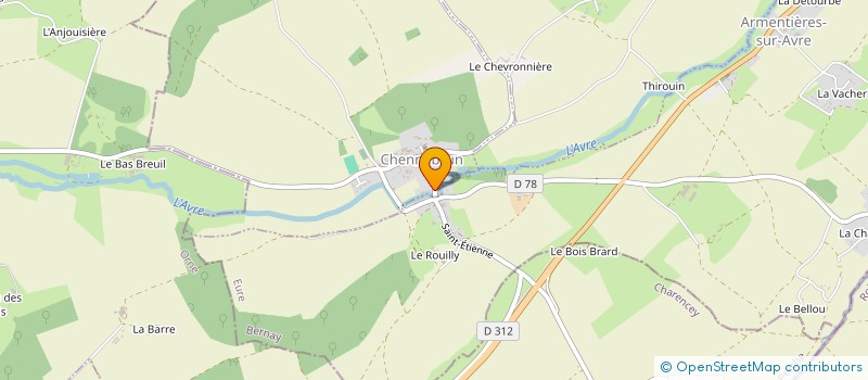 localisation de l'entreprise SIVOS DENIS-PIERRE GENTY  CHENNEBRUN