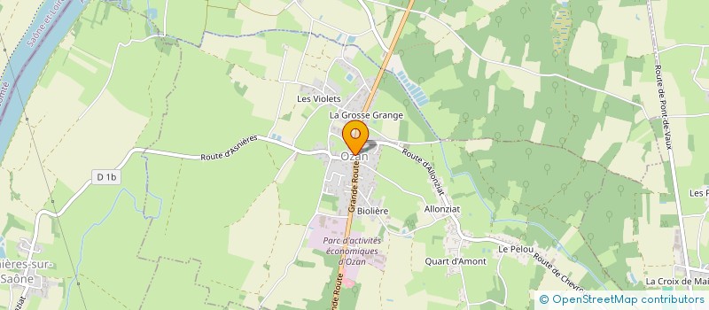 localisation de l'entreprise SIVOS DES COMMUNES DE BOZ OZAN REYSSOUZE  OZAN