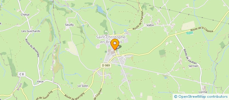 localisation de l'entreprise SIVOS DES SIX COMMUNES EN BRIONNAIS  SAINT-CHRISTOPHE-EN-BRIONNAIS