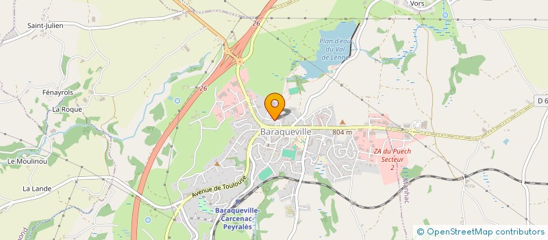 localisation de l'entreprise SIVOS DU PAYS SEGALI à BARAQUEVILLE