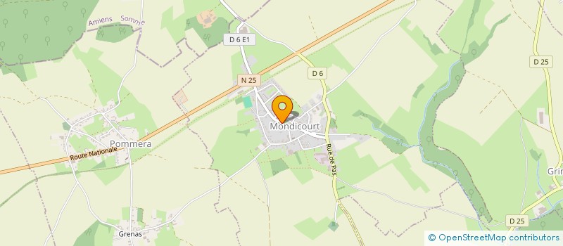 localisation de l'entreprise SIVOS M-P  MONDICOURT