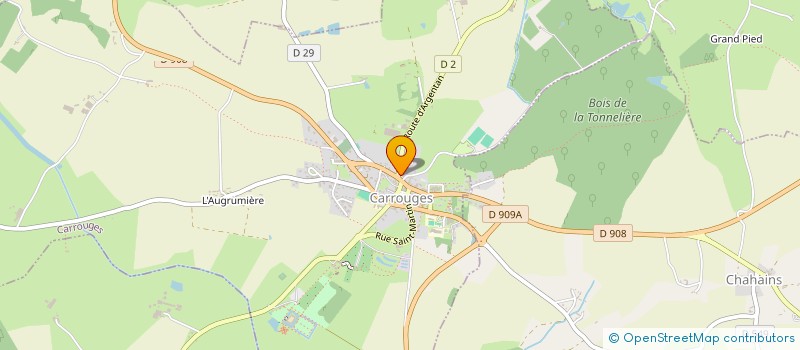 localisation de l'entreprise SIVOS PRIMAIRE ET MATERNELLE CARROUGES à CARROUGES