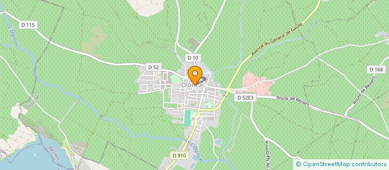 localisation de l'entreprise SIVU CASERNE DES POMPIERS FONTAIGOUS à OLONZAC