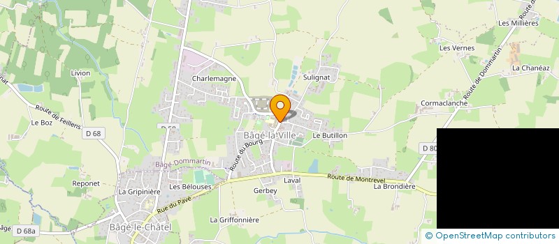 localisation de l'entreprise SIVU CENTRE PREMIERE INTERVENTION à BAGE-LE-CHATEL