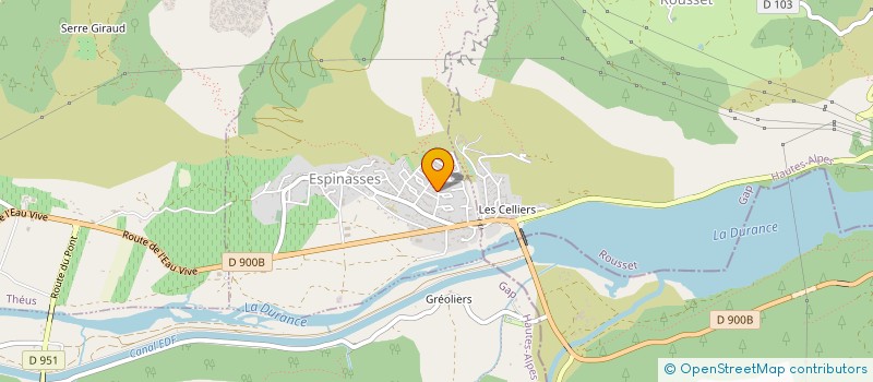 localisation de l'entreprise SIVU CHAUSSETIVES SERRE-PONCON à ESPINASSES