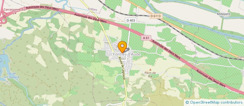 localisation de l'entreprise SIVU DE L'ALARIC  FONTIES D'AUDE