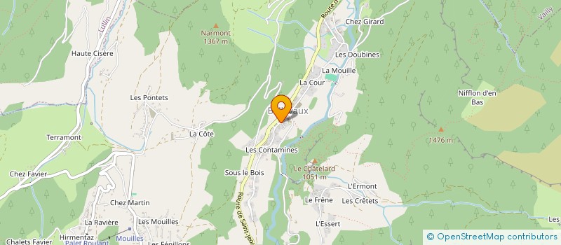 localisation de l'entreprise SIVU DE L'ECOLE MATERNELLE DU VAL D'HERMONE  LULLIN