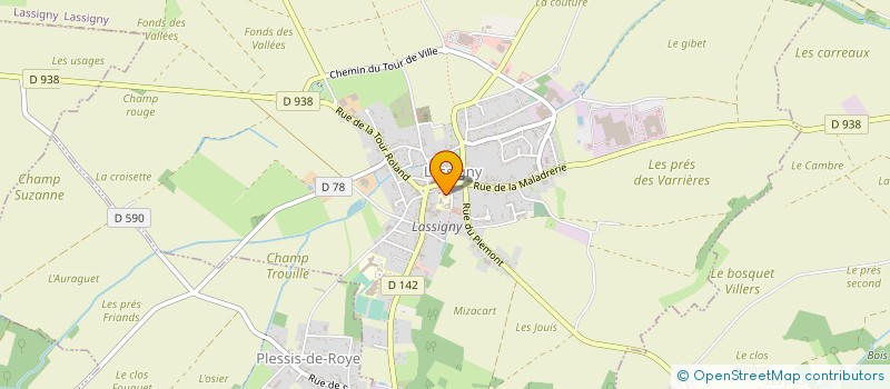 localisation de l'entreprise SIVU DE LASSIGNY à LASSIGNY