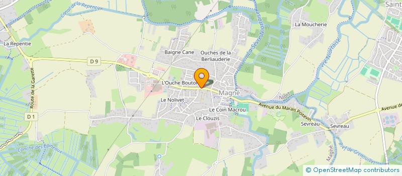 localisation de l'entreprise SIVU DE MAGNE COULON POUR L'ACCUEIL ET L'ORGANISATION D'ACTIVITES SOCIO-EDUCATIVES à MAGNE