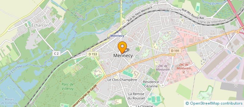 localisation de l'entreprise SIVU DE RIS-ORANGIS MENNECY ET BONDOUFLE à MENNECY