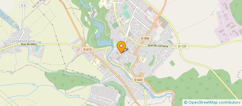 localisation de l'entreprise SIVU DE SUIVI DE LA CONCESSION ET DE LA DISTRIBUTION PUBLIQUE D ELECTRICITE DE L ARRONDISSEMENT DE BRIEY à VAL DE BRIEY