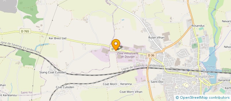 localisation de l'entreprise SIVU DE VOIRIE DE ROSPORDEN à ROSPORDEN