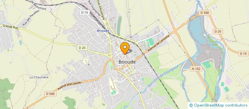 localisation de l'entreprise SIVU DEFENSE CONTRE CRUES AMENAGT ALLIER à BRIOUDE