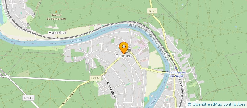 localisation de l'entreprise SIVU DES EAUX DE THOMERY ET DE VENEUX LES SABLONS à THOMERY