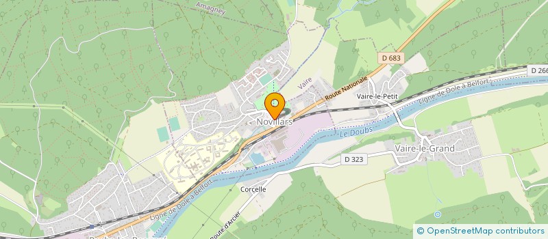 localisation de l'entreprise SIVU ENSEMBLE SPORTIF NOVILLARS ROCHE à NOVILLARS