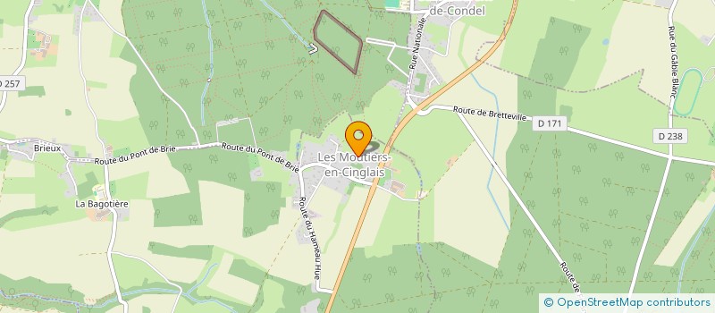 localisation de l'entreprise SIVU ENTRETIEN DU PATRIMOINE COMMUNAL DU CINGLAIS à LES MOUTIERS-EN-CINGLAIS