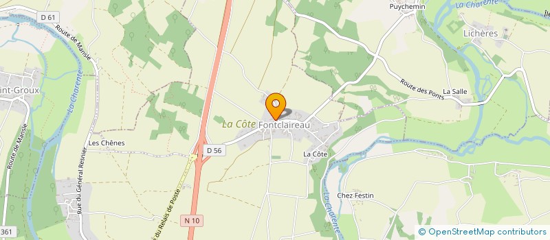 localisation de l'entreprise SIVU FONTCLAIREAU-FONTENILLE à MANSLE-LES-FONTAINES