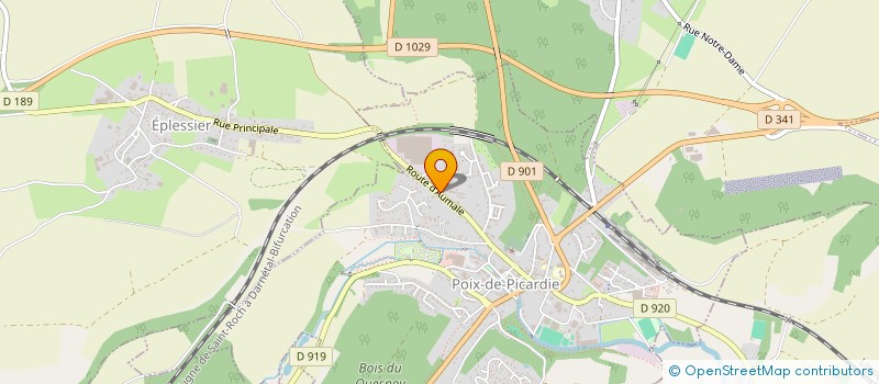 localisation de l'entreprise SIVU GENDARMERIE POIX DE PICARDIE à POIX-DE-PICARDIE