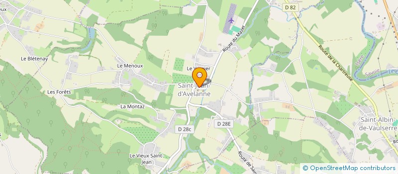 localisation de l'entreprise SIVU GPE SCOLAIRE INTERCOM CLASSES PRIMAIRES ET MATERNELLES COM DE  SAINT-JEAN-D'AVELANNE