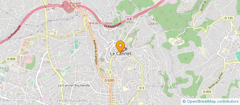 localisation de l'entreprise SIVU LE CANNET MOUGINS à LE CANNET