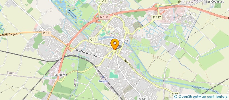 localisation de l'entreprise SIVU POUR FONCTIONNEMENT PISCINE INTERC à SAUJON
