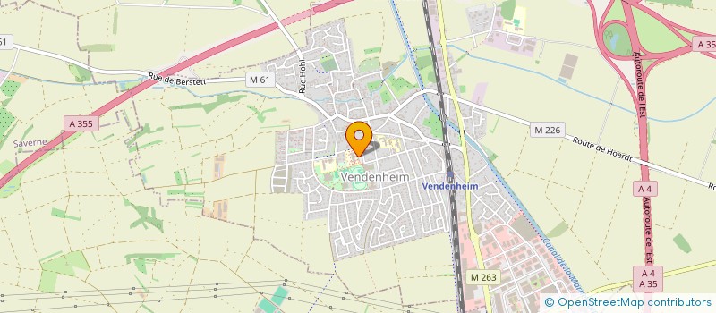 localisation de l'entreprise SIVU POUR L'ACTION SOCIALE DES COMMUNES D'ECKWERSHEIM LAMPERTHEIM MUNDOLSHEIM ET VENDENHEM à VENDENHEIM
