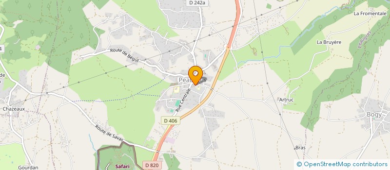 localisation de l'entreprise SIVU POUR LA CONSTRUCTION ET LA GESTION D'UN COMPLEXE MULTI-ACTIVITES A VOCATIONS SPORTIVE, CULTURELLE ET DE SERVICES à PEAUGRES