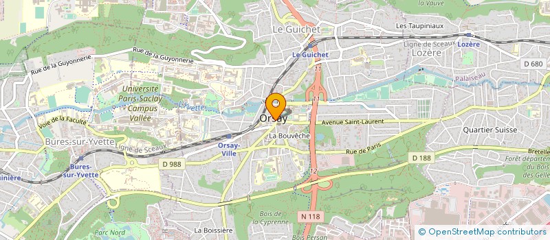 localisation de l'entreprise SIVU POUR LA CREATION ET LA GESTION D'ETABLISSEMENTS POUR PERSONNES AGEES à ORSAY
