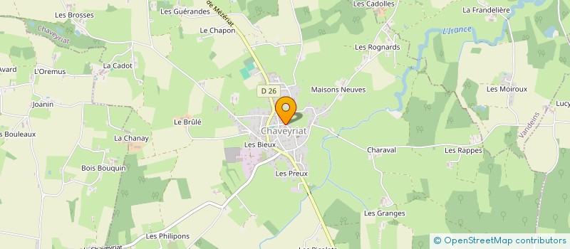 localisation de l'entreprise SIVU POUR LA GESTION DU REGROUPPEMENT PEDAGOGIQUE DE CHAVEYRIAT CHANOZ CHATENAY à CHAVEYRIAT