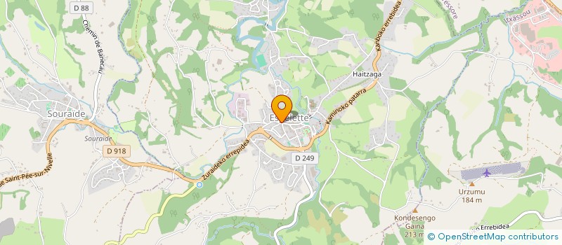 localisation de l'entreprise SIVU POUR LA MISE EN OEUVRE DU PROGRAMME NATURA 2000 SUR LE SITE DU MASSIF DU MONDARRAIN ET DE L ARTZAMENDI à ITXASSOU