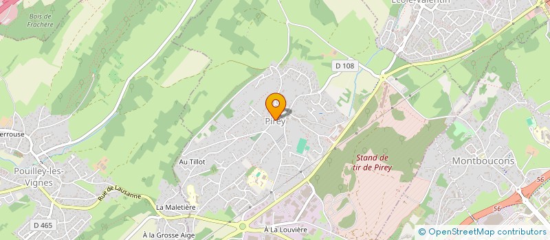 localisation de l'entreprise SIVU POUR LA REALISATION, L'ENTRETIEN ET LA GESTION DU COMPLEXE SPORTIF DU PONTOT à PIREY