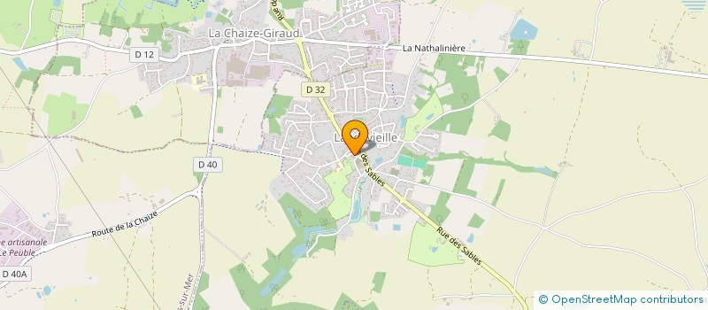 localisation de l'entreprise SIVU POUR LA RESTAURATION SCOLAIRE ET L'ACCUEIL PERISCOLAIRE DES ENFANTS DE LA CHAIZE GIRAUD ET LANDEVIEILLE à LANDEVIEILLE