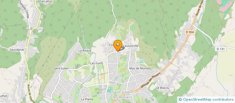 localisation de l'entreprise SIVYLAC  SAINT-JULIEN-LES-ROSIERS