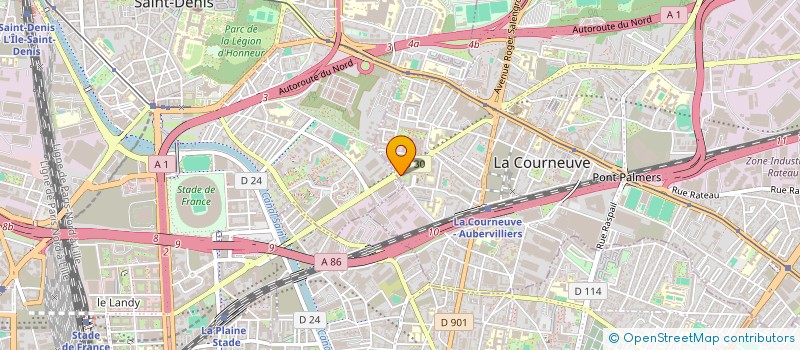 localisation de l'entreprise SIX à LA COURNEUVE