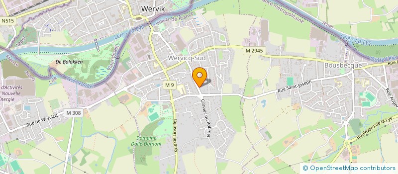 localisation de l'entreprise SIX COM  WERVICQ-SUD