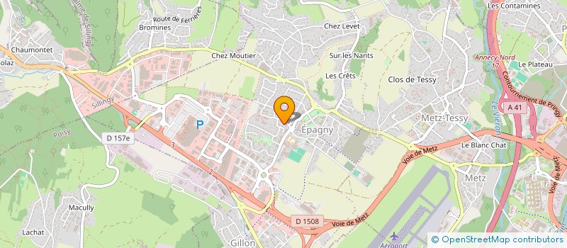 localisation de l'entreprise SIX DEGRES HOLDING à EPAGNY METZ-TESSY