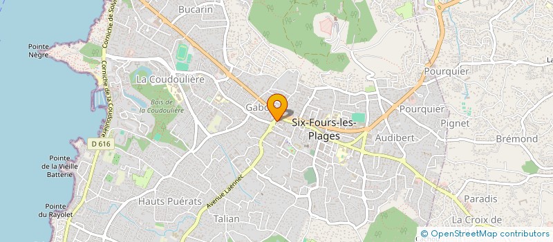 localisation de l'entreprise SIX FOURNILS à SIX-FOURS-LES-PLAGES