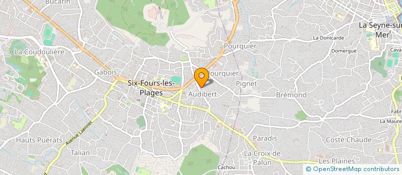 localisation de l'entreprise SIX FOURS IMPACT BOXING ( BOXE SIX FOURS )  SIX-FOURS-LES-PLAGES