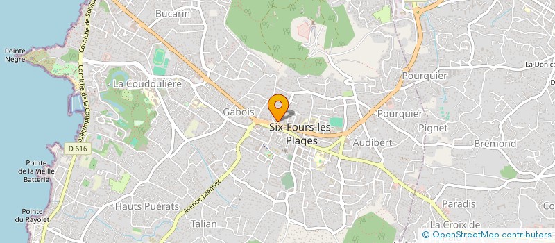localisation de l'entreprise SIX FOURS PIECES AUTOS à SIX-FOURS-LES-PLAGES
