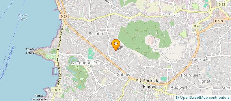 localisation de l'entreprise SIX FOURS VOUS ACCUEILLE à SIX-FOURS-LES-PLAGES