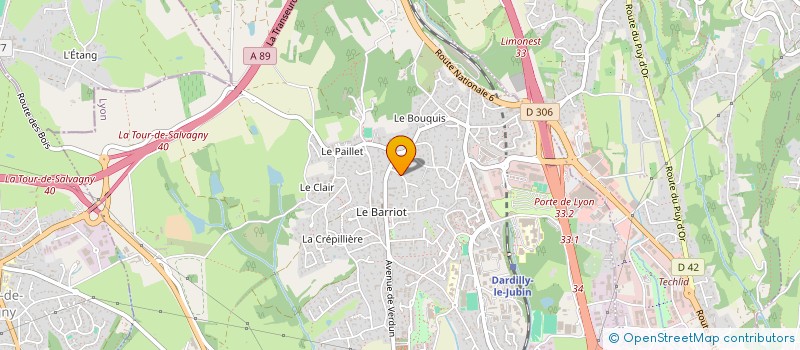 localisation de l'entreprise SIX G'M  DARDILLY