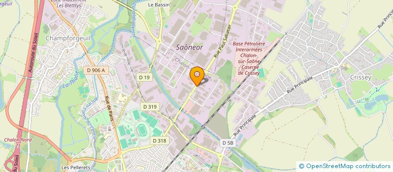 localisation de l'entreprise SIX M ENERGIE à CHALON-SUR-SAONE