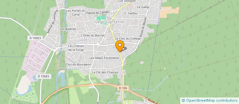 localisation de l'entreprise SIX MUSIC  LEGE-CAP-FERRET