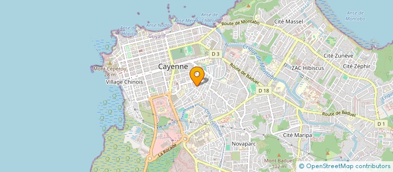 localisation de l'entreprise SIX-QUATRE  CAYENNE