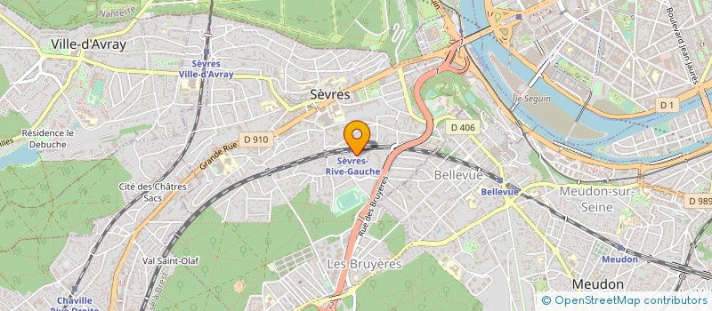 localisation de l'entreprise SIX RENAN à SEVRES