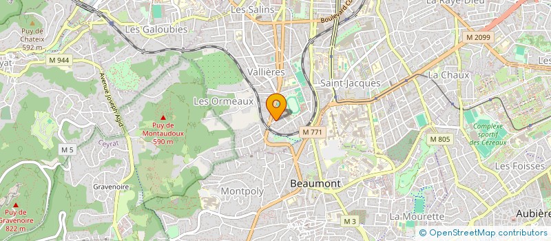 localisation de l'entreprise SIX TROIS CARROSSERIE  CLERMONT-FERRAND